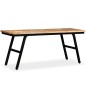 vidaXL Sitzbank Recyceltes Teak und Stahl 110 x 35 x 45 cm vidaXL Sitzbank Recyceltes Teak und Stahl 110 x 35 x 45 cm
