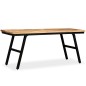 vidaXL Sitzbank Recyceltes Teak und Stahl 110 x 35 x 45 cm vidaXL Sitzbank Recyceltes Teak und Stahl 110 x 35 x 45 cm