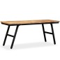 vidaXL Sitzbank Recyceltes Teak und Stahl 110 x 35 x 45 cm vidaXL Sitzbank Recyceltes Teak und Stahl 110 x 35 x 45 cm