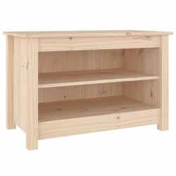 vidaXL Schuhbank 70x38x45,5 cm Massivholz Kiefer