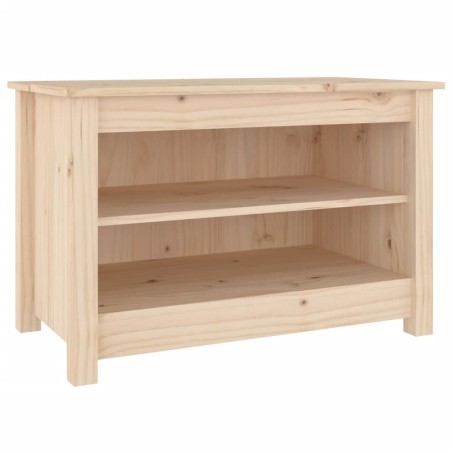 vidaXL Schuhbank 70x38x45,5 cm Massivholz Kiefer