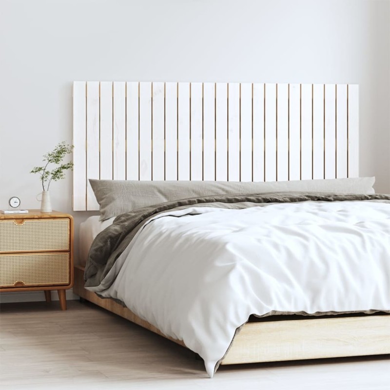 vidaXL Wand-Kopfteil Weiß 147x3x60 cm Massivholz Kiefer vidaXL Wand-Kopfteil Weiß 147x3x60 cm Massivholz Kiefer