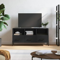 vidaXL TV-Schrank Schwarz 102x36x50 cm Holzwerkstoff