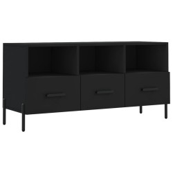 vidaXL TV-Schrank Schwarz 102x36x50 cm Holzwerkstoff