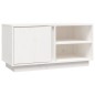 vidaXL TV-Schrank Weiß 80x35x40,5 cm Massivholz Kiefer vidaXL TV-Schrank Weiß 80x35x40,5 cm Massivholz Kiefer