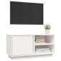 vidaXL TV-Schrank Weiß 80x35x40,5 cm Massivholz Kiefer vidaXL TV-Schrank Weiß 80x35x40,5 cm Massivholz Kiefer