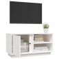 vidaXL TV-Schrank Weiß 80x35x40,5 cm Massivholz Kiefer vidaXL TV-Schrank Weiß 80x35x40,5 cm Massivholz Kiefer