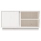 vidaXL TV-Schrank Weiß 80x35x40,5 cm Massivholz Kiefer vidaXL TV-Schrank Weiß 80x35x40,5 cm Massivholz Kiefer