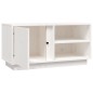 vidaXL TV-Schrank Weiß 80x35x40,5 cm Massivholz Kiefer vidaXL TV-Schrank Weiß 80x35x40,5 cm Massivholz Kiefer