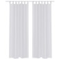 2 x Transparente Gardine Fertiggardine 140 x 245 cm weiß 2 x Transparente Gardine Fertiggardine 140 x 245 cm weiß