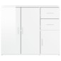 vidaXL Sideboard Hochglanz-Weiß 91x29,5x75 cm Holzwerkstoff vidaXL Sideboard Hochglanz-Weiß 91x29,5x75 cm Holzwerkstoff