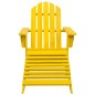 vidaXL Adirondack-Gartenstuhl mit Fußteil Massivholz Tanne Gelb vidaXL Adirondack-Gartenstuhl mit Fußteil Massivholz Tanne Gelb