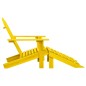 vidaXL Adirondack-Gartenstuhl mit Fußteil Massivholz Tanne Gelb vidaXL Adirondack-Gartenstuhl mit Fußteil Massivholz Tanne Gelb
