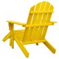 vidaXL Adirondack-Gartenstuhl mit Fußteil Massivholz Tanne Gelb vidaXL Adirondack-Gartenstuhl mit Fußteil Massivholz Tanne Gelb