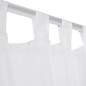 2 x Transparente Gardine Fertiggardine 140 x 245 cm weiß 2 x Transparente Gardine Fertiggardine 140 x 245 cm weiß