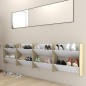 vidaXL Wand-Schuhschränke 4 Stk. Weiß Sonoma-Eiche 60x18x60 cm vidaXL Wand-Schuhschränke 4 Stk. Weiß Sonoma-Eiche 60x18x60 cm