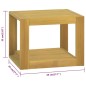 vidaXL Wand-Badregal 45x45x35 cm Massivholz Teak vidaXL Wand-Badregal 45x45x35 cm Massivholz Teak