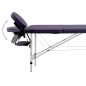 Massageliege Klappbar 2-Zonen mit Aluminiumgestell Lila Massageliege Klappbar 2-Zonen mit Aluminiumgestell Lila