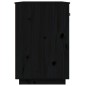 vidaXL Schreibtisch Schwarz 95x50x75cm Massivholz Kiefer vidaXL Schreibtisch Schwarz 95x50x75cm Massivholz Kiefer