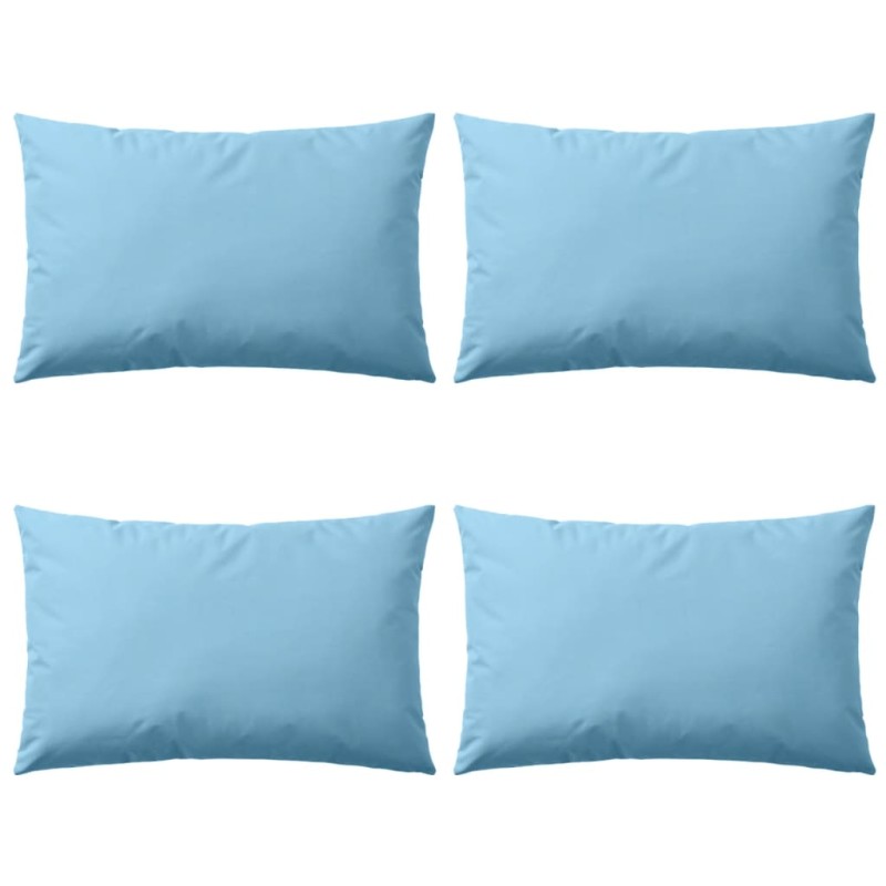 Gartenkissen 4 Stk. 60 x 40 cm Hellblau Gartenkissen 4 Stk. 60 x 40 cm Hellblau
