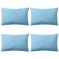 Gartenkissen 4 Stk. 60 x 40 cm Hellblau Gartenkissen 4 Stk. 60 x 40 cm Hellblau