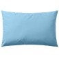 Gartenkissen 4 Stk. 60 x 40 cm Hellblau Gartenkissen 4 Stk. 60 x 40 cm Hellblau