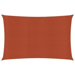 vidaXL Sonnensegel 160 g/m² Terrakottarot 2x4 m HDPE