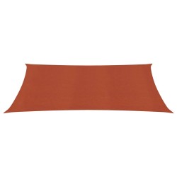 vidaXL Sonnensegel 160 g/m² Terrakottarot 2x4 m HDPE