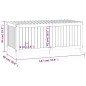 vidaXL Gartentruhe Weiß 147x68x64 cm Massivholz Kiefer vidaXL Gartentruhe Weiß 147x68x64 cm Massivholz Kiefer