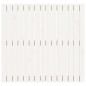 vidaXL Wand-Kopfteil Weiß 95,5x3x90 cm Massivholz Kiefer vidaXL Wand-Kopfteil Weiß 95,5x3x90 cm Massivholz Kiefer