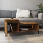 vidaXL Couchtisch Räuchereiche 100x50x45 cm Holzwerkstoff vidaXL Couchtisch Räuchereiche 100x50x45 cm Holzwerkstoff