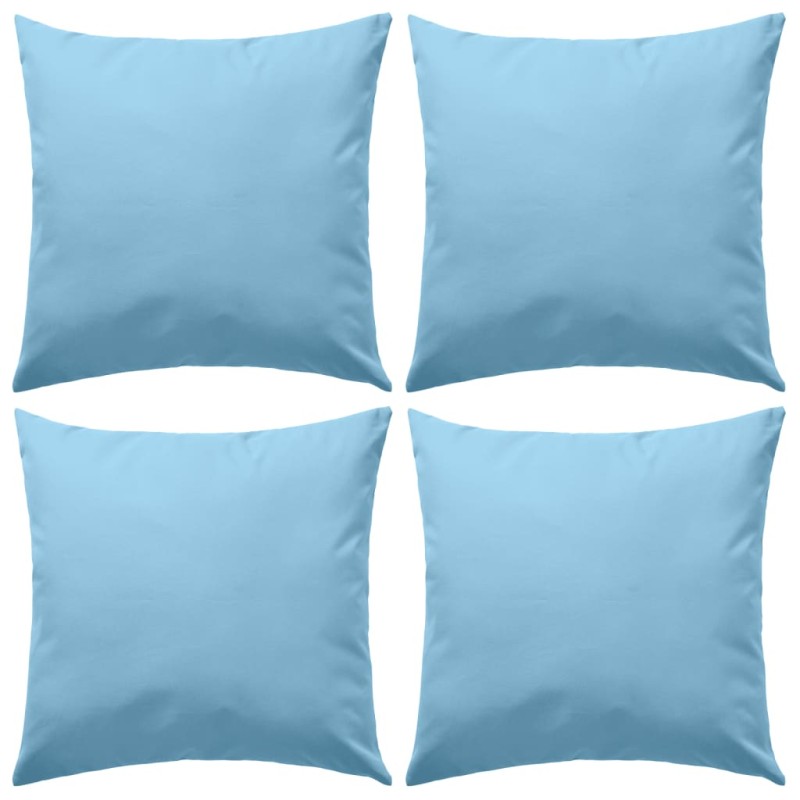 Gartenkissen 4 Stk. 45 x 45 cm Hellblau Gartenkissen 4 Stk. 45 x 45 cm Hellblau