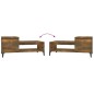 vidaXL Couchtisch Räuchereiche 100x50x45 cm Holzwerkstoff vidaXL Couchtisch Räuchereiche 100x50x45 cm Holzwerkstoff