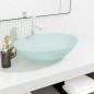 vidaXL Waschbecken Glas 50x37x14 cm Matt vidaXL Waschbecken Glas 50x37x14 cm Matt