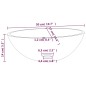 vidaXL Waschbecken Glas 50x37x14 cm Matt vidaXL Waschbecken Glas 50x37x14 cm Matt