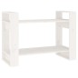 vidaXL Bücherregal/Raumteiler Weiß 80x35x56,5 cm Massivholz Kiefer vidaXL Bücherregal/Raumteiler Weiß 80x35x56,5 cm Massivholz Kiefer