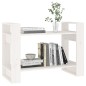 vidaXL Bücherregal/Raumteiler Weiß 80x35x56,5 cm Massivholz Kiefer vidaXL Bücherregal/Raumteiler Weiß 80x35x56,5 cm Massivholz Kiefer