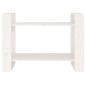 vidaXL Bücherregal/Raumteiler Weiß 80x35x56,5 cm Massivholz Kiefer vidaXL Bücherregal/Raumteiler Weiß 80x35x56,5 cm Massivholz Kiefer
