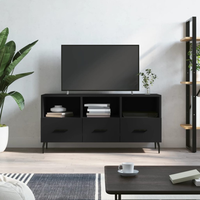 vidaXL TV-Schrank Schwarz 102x36x50 cm Holzwerkstoff vidaXL TV-Schrank Schwarz 102x36x50 cm Holzwerkstoff