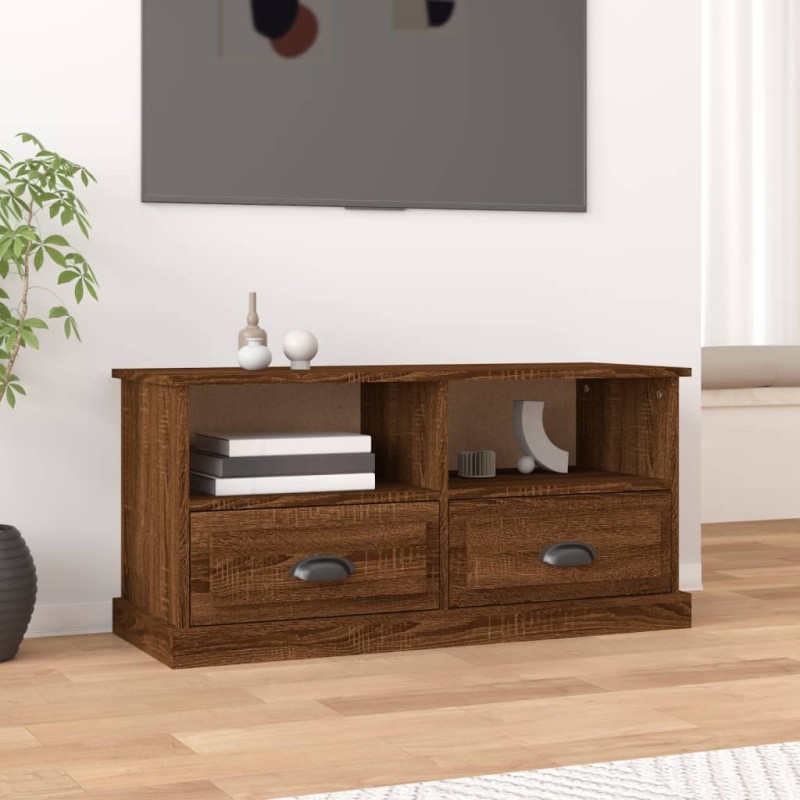 vidaXL TV-Schrank Braun Eichen-Optik 93x35,5x45 cm Holzwerkstoff vidaXL TV-Schrank Braun Eichen-Optik 93x35,5x45 cm Holzwerkstoff