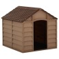 vidaXL Hundehütte Braun 71x71,5x68 cm PP vidaXL Hundehütte Braun 71x71,5x68 cm PP