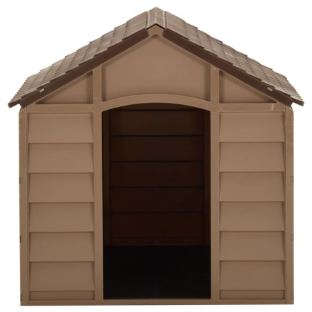 vidaXL Hundehütte Braun 71x71,5x68 cm PP