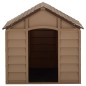 vidaXL Hundehütte Braun 71x71,5x68 cm PP vidaXL Hundehütte Braun 71x71,5x68 cm PP