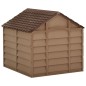 vidaXL Hundehütte Braun 71x71,5x68 cm PP vidaXL Hundehütte Braun 71x71,5x68 cm PP