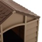 vidaXL Hundehütte Braun 71x71,5x68 cm PP vidaXL Hundehütte Braun 71x71,5x68 cm PP