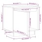 vidaXL Nachttische 2 Stk. Honigbraun 40x30x40 cm Massivholz Kiefer vidaXL Nachttische 2 Stk. Honigbraun 40x30x40 cm Massivholz Kiefer