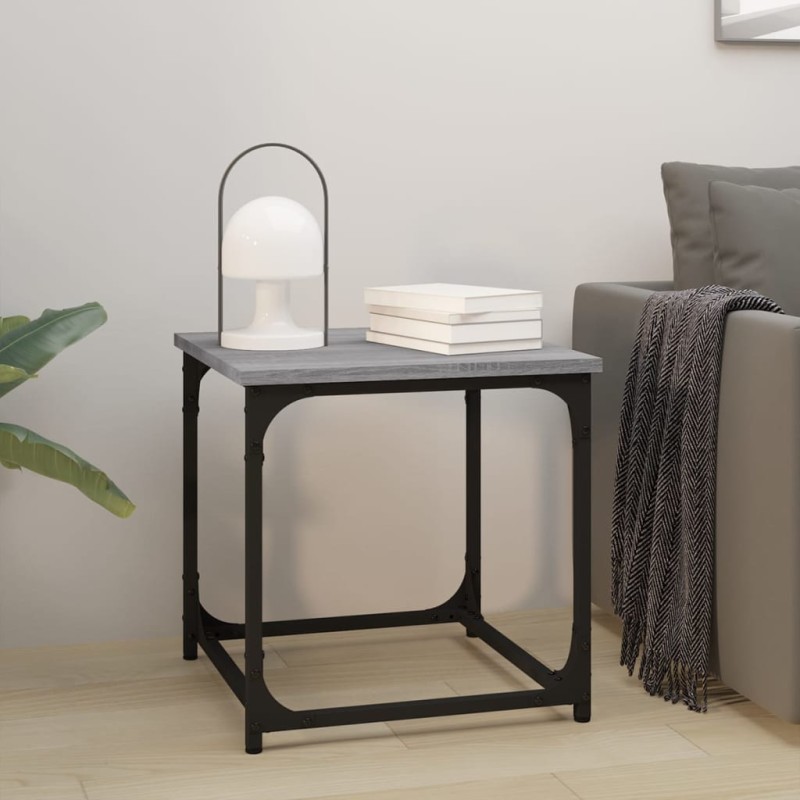 vidaXL Beistelltisch Grau Sonoma 40x40x40 cm Holzwerkstoff vidaXL Beistelltisch Grau Sonoma 40x40x40 cm Holzwerkstoff
