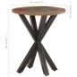 vidaXL Beistelltisch 48x48x56 cm Altholz Massiv vidaXL Beistelltisch 48x48x56 cm Altholz Massiv