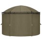 vidaXL Pavillon mit Vorhängen 520x349x255 cm Taupe 180 g/m² vidaXL Pavillon mit Vorhängen 520x349x255 cm Taupe 180 g/m²