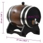 vidaXL Weinfass mit Hahn Kiefernholz Massiv 6 L vidaXL Weinfass mit Hahn Kiefernholz Massiv 6 L